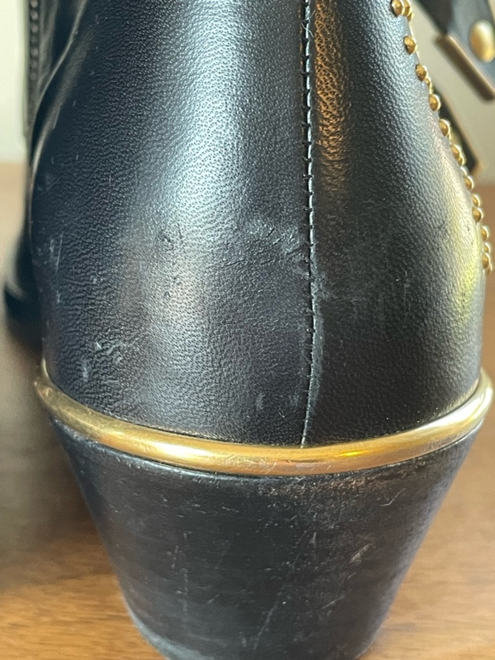 Chloe Susanna Studded Leather Ankle Boots - Picture 11 of 11